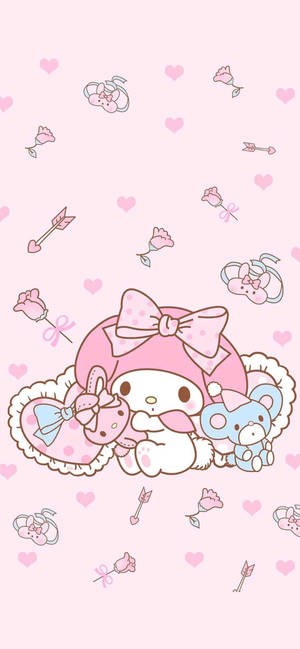 Hình nền Thỏ Trắng My Melody — iPhone 18 Hình nền