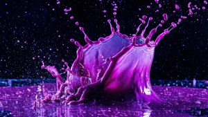 Một tia chất lỏng màu tím neon đầy động lực. — Neon tím Hình nền