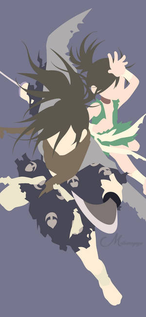 Hình nền fan art tối giản Hyakkimaru và Dororo — iPhone 17 Pro Max Hình nền