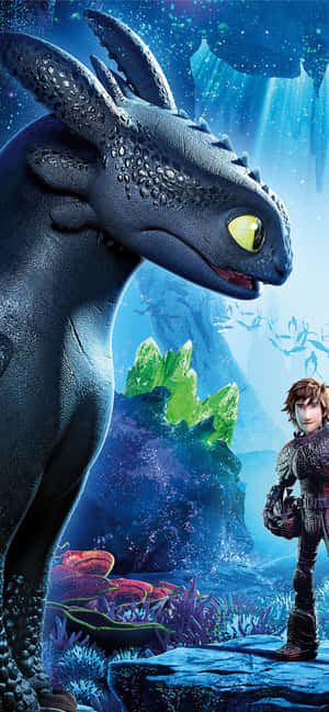 Tinh Thể Đỏ Và Xanh Lục - How To Train Your Dragon: Thế Giới Ẩn Giấu — Oppo A Hình nền