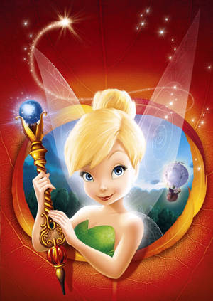 Hình nền Tinker Bell Cầm Cây Trượng Phép Thuật — OnePlus Pad Go 2 Hình nền