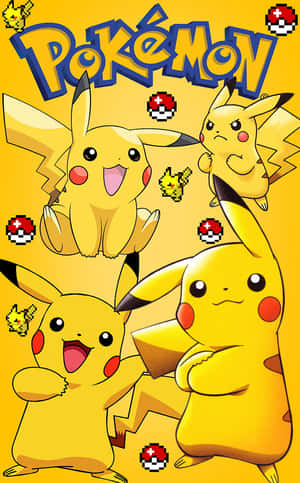 Tô điểm tường nhà bạn với poster Pokémon rực rỡ hình Pikachu — Nubia Flip2 Hình nền