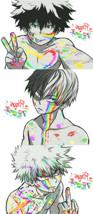 Hình nền Todobakudeku sơn cầu vồng — POCO C81x Hình nền