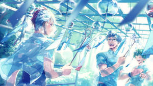 Hình nền Todoroki dễ thương cùng Tenya và Midoriya