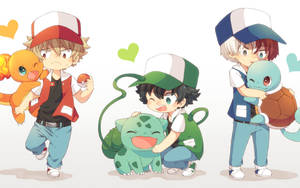 Hình nền Todoroki dễ thương trong trang phục huấn luyện viên Pokemon