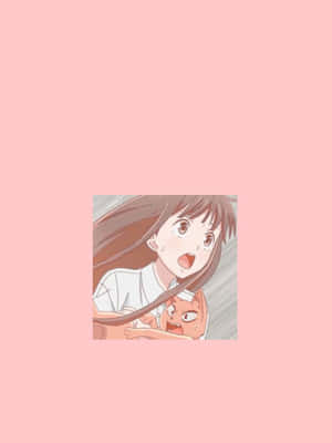 Tohru Honda Fruits Basket Anime Tối Giản Màu Hồng