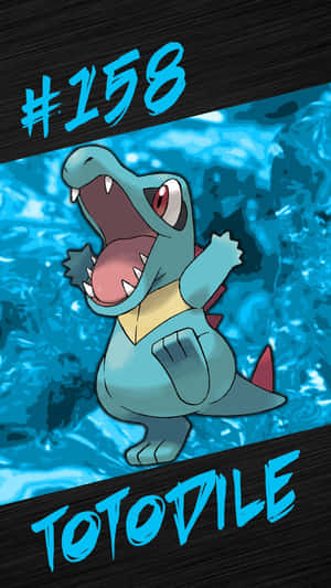 Totodile, Pokemon so 158 trong hành động — Pokemon Điện thoại Hình nền
