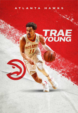 Hình nền Trae Young của Atlanta Hawks. — Oppo Pad 5 Màn Hình Mờ Hình nền