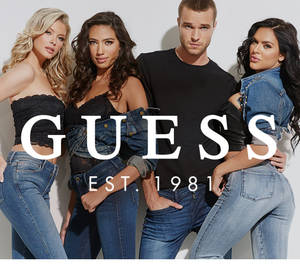 Hình nền trang phục yếm denim Guess