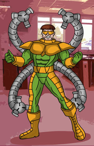 Hình nền điện thoại Doctor Octopus Cartoon Art — Redmi K Pad Hình nền