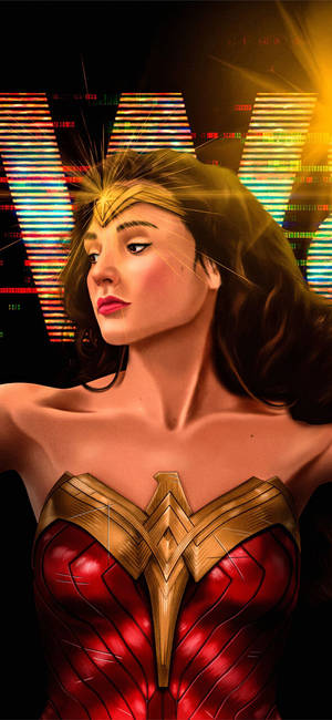Hình nền Tranh Nghệ Thuật Wonder Woman 1984 Gal Gadot — iPhone 17 Pro Hình nền