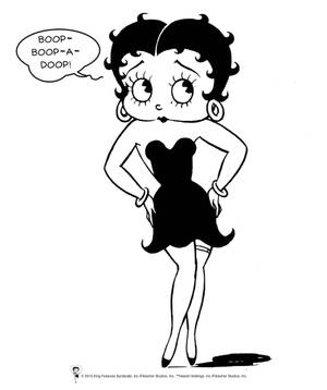 Hình nền tranh truyện tranh Betty Boop — Galaxy Z Fold Hình nền