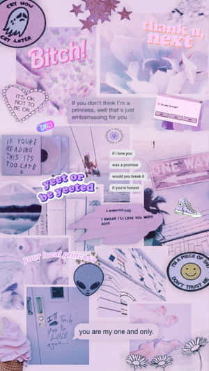 Purple Collage — Tím aesthetic GIF Hình nền