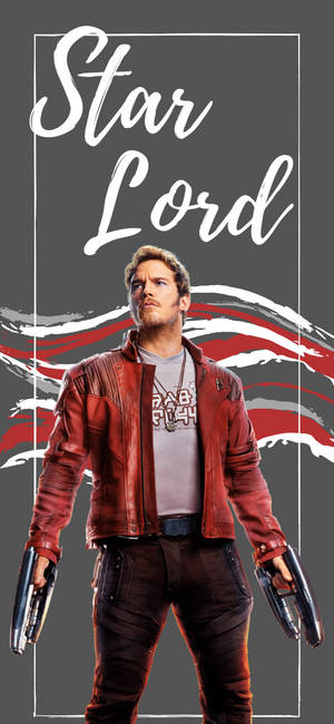 Hình nền tranh vẽ người hâm mộ Star Lord — iPhone 13 Pro Hình nền