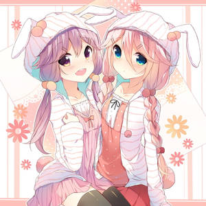 Hình nền trẻ em anime tai thỏ