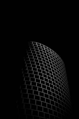 Hình nền AMOLED đường viền gạch trắng.