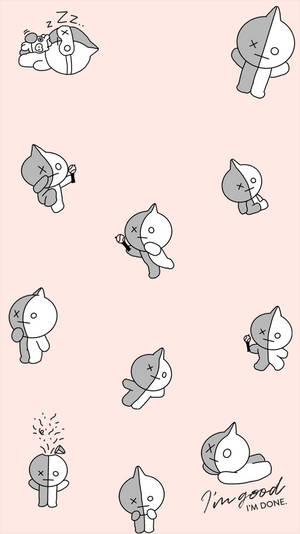 Hình nền Van BT21 Đáng Yêu — 9:16 Hình nền