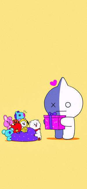 Hình nền Van BT21 tặng quà — ROG Phone 9 FE Hình nền