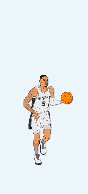 Hình nền vector art Dejounte Murray — 20:9 Hình nền