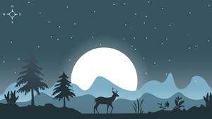 Vector Art Mặt Trăng Bầu Trời Đêm