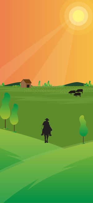 Cowboy Iphone — Samsung Galaxy S20 Hình nền