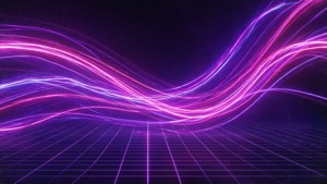 Những vệt sáng neon tím và hồng theo phong cách Vaporwave. — Neon tím Hình nền