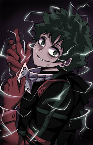 Hình nền fan art Villain Deku White Lightning — Moto Pad Hình nền