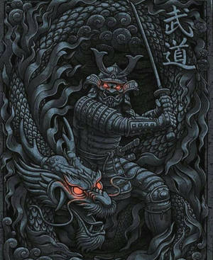 Võ sĩ Samurai Nhật Bản Mắt Phát Sáng