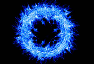 Vòng Lửa Xanh — Neon xanh Hình nền