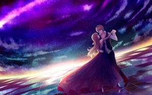 Hình nền anime lãng mạn khiêu vũ — Anime nhảy Hình nền