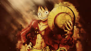 Vua Hải Tặc Luffy Đội Mũ Rơm Lên Đường Làm Nhiệm Vụ — Luffy Hình nền