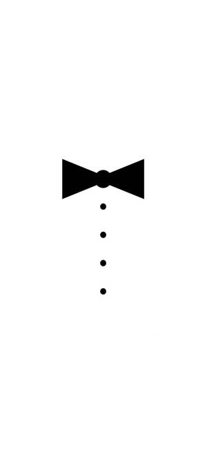 White iPhone Bow Tie — Galaxy S24 FE Hình nền