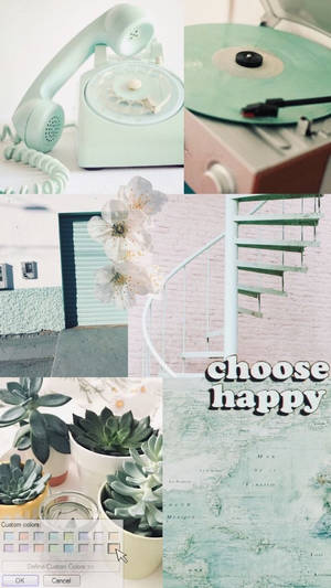 Xanh Nhạt Thẩm Mỹ Hạnh Phúc — Xanh aesthetic GIF Hình nền