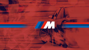 Xe Đỏ Khói BMW M Logo — Bmw Hình nền