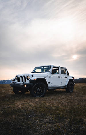 Hình nền Xe Jeep Wrangler Siêu Trắng — RedMagic Tablet Hình nền