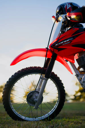 Xe Màu Đỏ Honda CRF100 — Xiaomi Pad 8 Hình nền