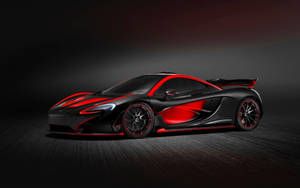 Xe McLaren P1 đỏ đen xám ngầu — Xe hơi 4K GIF Hình nền