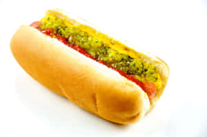 Hình ảnh xúc xích kẹp bánh mì — Hot Dog Hình nền