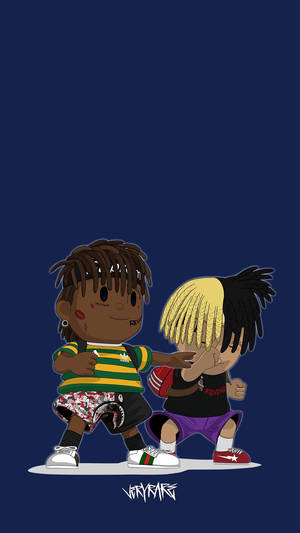 XXXTentacion và Juice Wrld Anime — Anime couple GIF Hình nền