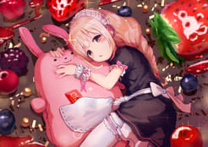 Hình ảnh phong cách anime màu hồng — Thẩm mỹ hồng Hình nền