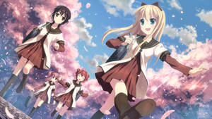 Hình nền anime đồng tính nữ Yuru Yuri