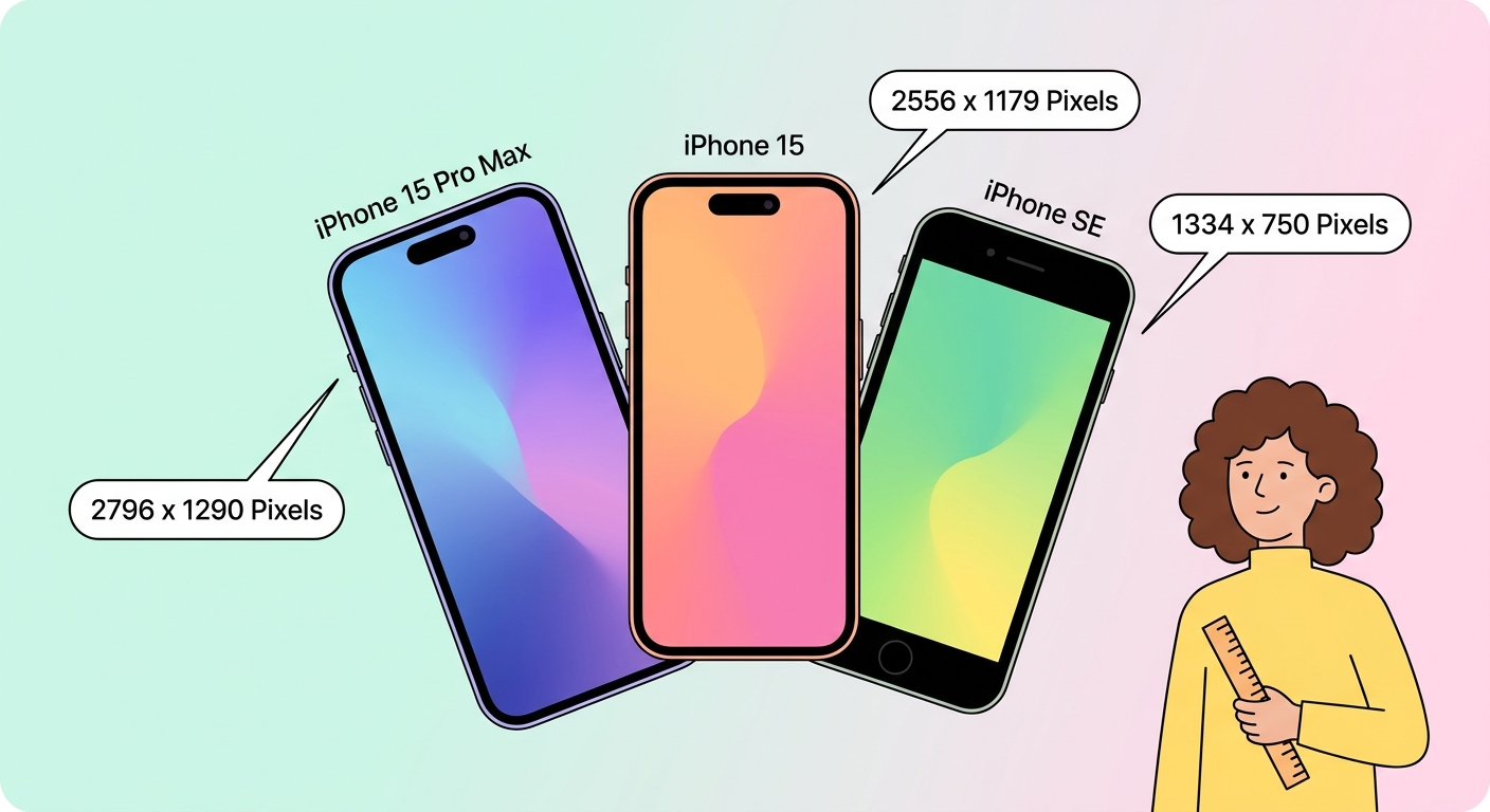 Hướng dẫn kích thước hình nền iPhone — Từng dòng máy